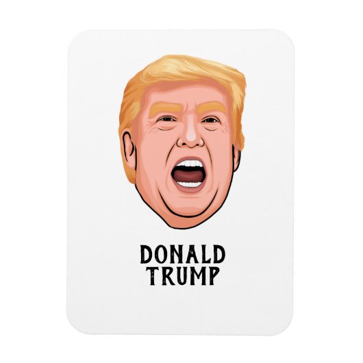 ANGRY DONALD TRUMP CUSTOM MAGNEET (Verticaal)
