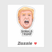 ANGRY DONALD TRUMP CUSTOM STICKER (Vel)