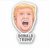 ANGRY DONALD TRUMP CUSTOM STICKER (Voorkant)