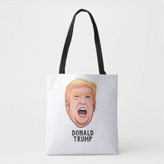ANGRY DONALD TRUMP CUSTOM TOTE BAG (Voorkant)