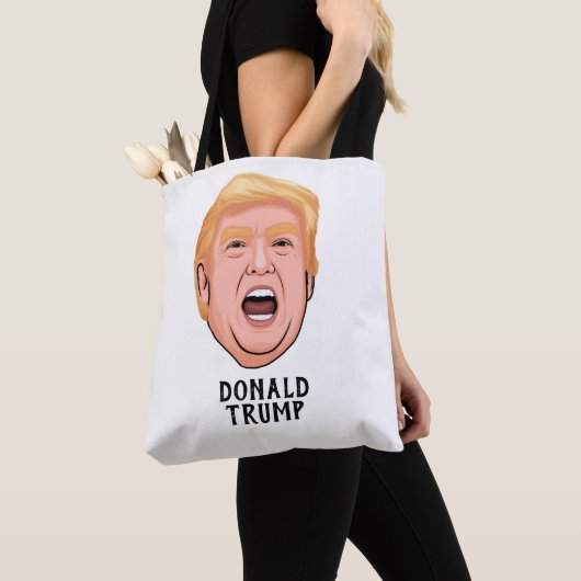 ANGRY DONALD TRUMP CUSTOM TOTE BAG (Dichtbij)