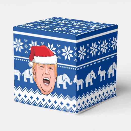 Angry Donald Trump Kerstmis Bedankdoosjes (Achterkant)