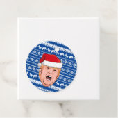Angry Donald Trump Kerstmis Bedankjes Labels (In situ)