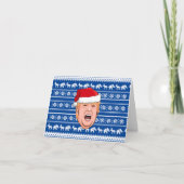 Angry Donald Trump Kerstmis Bedankkaart (Voorkant)