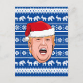 Angry Donald Trump Kerstmis Briefkaart (Voorkant)