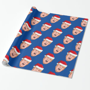 Angry Donald Trump Kerstmis Cadeaupapier