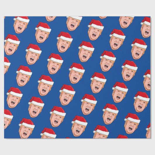 Angry Donald Trump Kerstmis Cadeaupapier (Vlak)
