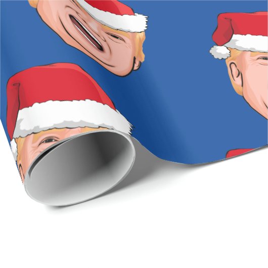 Angry Donald Trump Kerstmis Cadeaupapier (Rol Hoek)