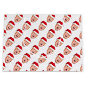 Angry Donald Trump Kerstmis Groot Cadeauzakje (Voorkant)