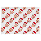 Angry Donald Trump Kerstmis Groot Cadeauzakje (Achterkant)