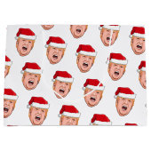 Angry Donald Trump Kerstmis Groot Cadeauzakje (Voorkant)