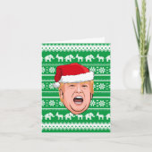 Angry Donald Trump Kerstmis Kaart (Voorkant)