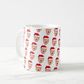 Angry Donald Trump Kerstmis Koffiemok (Voorkant links)