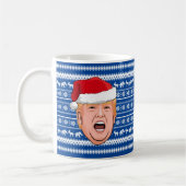 Angry Donald Trump Kerstmis Koffiemok (Links)