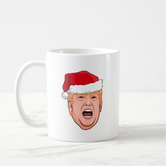 Angry Donald Trump Kerstmis Koffiemok (Links)