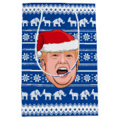 Angry Donald Trump Kerstmis Medium Cadeauzakje (Voorkant)