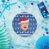 Angry Donald Trump Kerstmis Papieren Bordje (Feest)