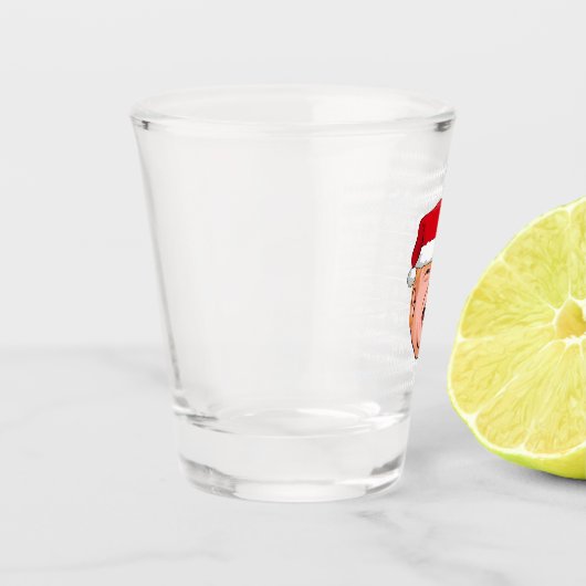 Angry Donald Trump Kerstmis Shot Glas (Links)