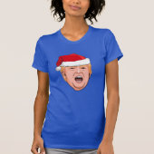 Angry Donald Trump Kerstmis T-shirt (Voorkant)