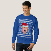 Angry Donald Trump Kerstmis Trui (Voorkant volledig)