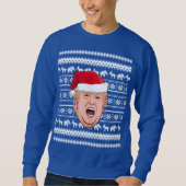 Angry Donald Trump Kerstmis Trui (Voorkant)
