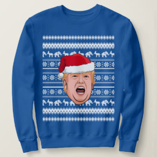 Angry Donald Trump Kerstmis Trui