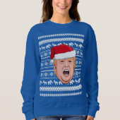 Angry Donald Trump Kerstmis Trui (Voorkant)