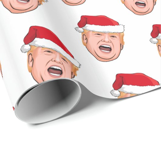 Angry Donald Trump-kerstpapier voor het rapen Cadeaupapier (Rol Hoek)