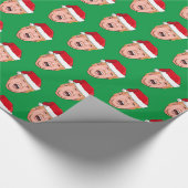 Angry Donald Trump-kerstpapier voor het rapen Cadeaupapier (Hoek)
