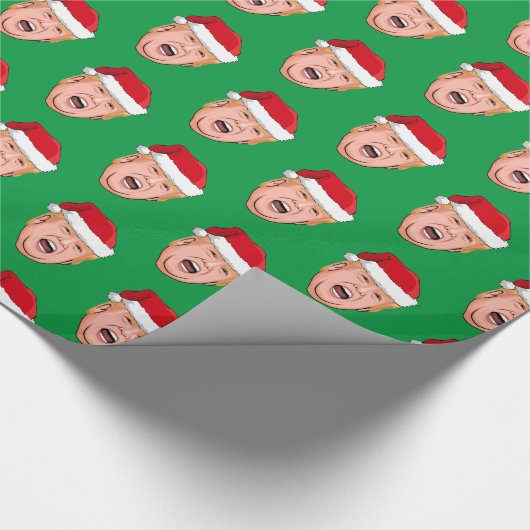 Angry Donald Trump-kerstpapier voor het rapen Cadeaupapier (Hoek)