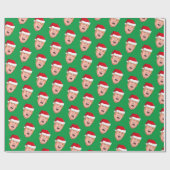 Angry Donald Trump-kerstpapier voor het rapen Cadeaupapier (Vlak)