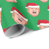 Angry Donald Trump-kerstpapier voor het rapen Cadeaupapier (Rol Hoek)
