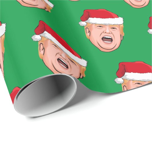 Angry Donald Trump-kerstpapier voor het rapen Cadeaupapier (Rol Hoek)
