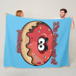 Angry Donut: Verfrist uit geduld Fleece Deken