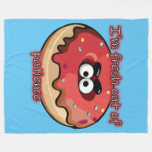 Angry Donut: Verfrist uit geduld Fleece Deken (Voorkant (Horizontaal))