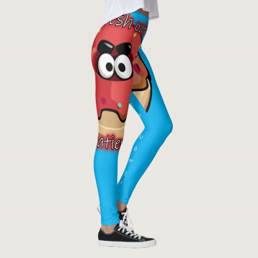 Angry Donut: Verfrist uit geduld Leggings (Rechts)