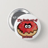Angry Donut: Verfrist uit geduld Ronde Button 5,7 Cm (Voorkant /achterkant)