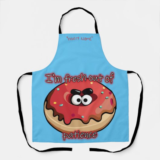 Angry Donut: Verfrist uit geduld Schort (Voorkant)