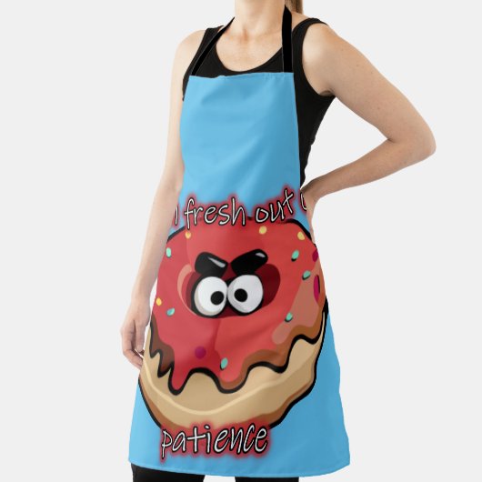 Angry Donut: Verfrist uit geduld Schort (Insitu)