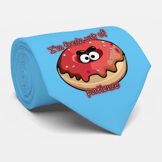 Angry Donut: Verfrist uit geduld Stropdas (Opgerold)
