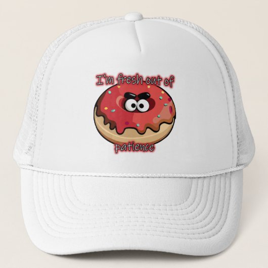 Angry Donut: Verfrist uit geduld Trucker Pet (Voorkant)