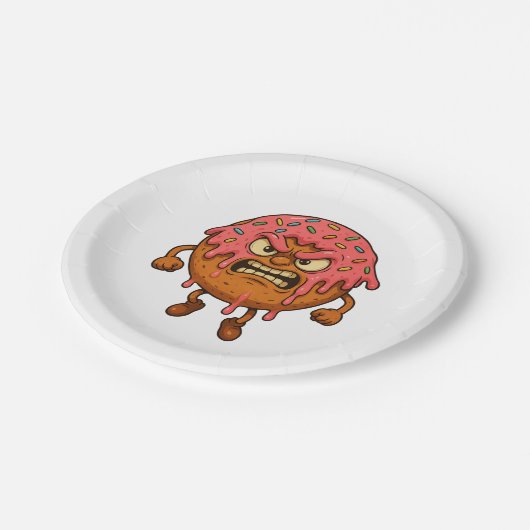 Angry Donuts II Papieren Bordje (Gekanteld)