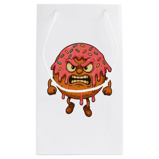 Angry Donuts Klein Cadeauzakje (Achterkant)