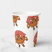 Angry Donuts Papieren Bekers (Achterkant)
