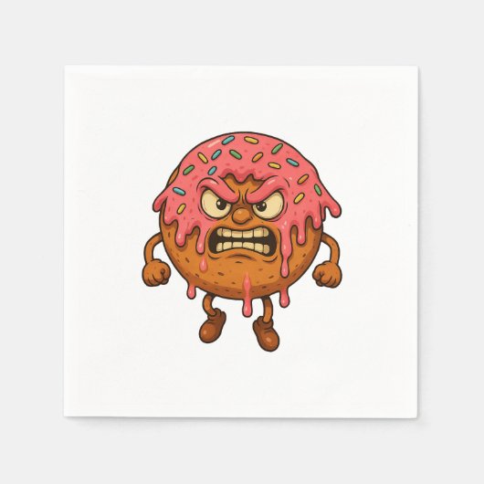 Angry Donuts Servet (Voorkant)