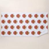 Angry Donuts Strandlaken (Voorkant)