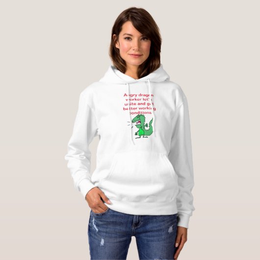 Angry Dragon Worker Hoodie (Voorkant volledig)