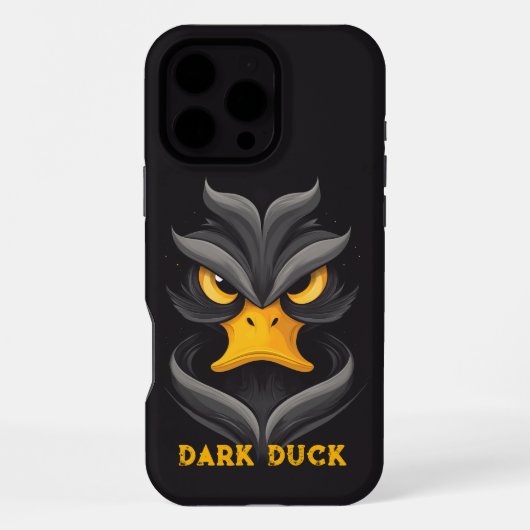 Angry Duck Black iPhone Hoesje (Achterkant)
