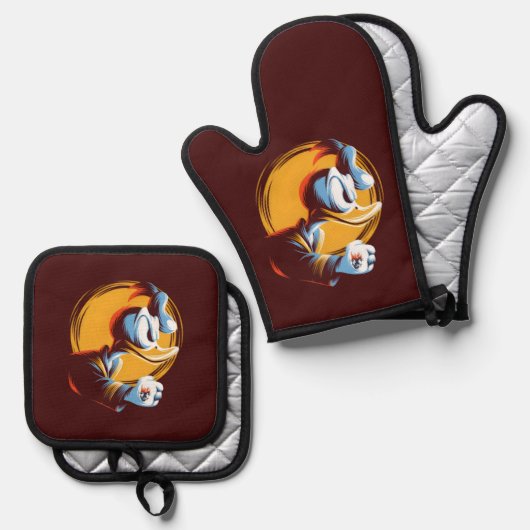 Angry Duck Ovenwant & Pannenlap Set (Voorkant / Achterkant)