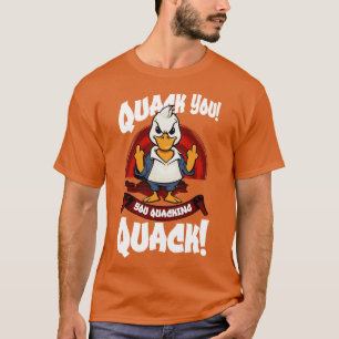 Angry Ducks Ganzen Pun Meme Mannen Vrouwen Funny D T-shirt